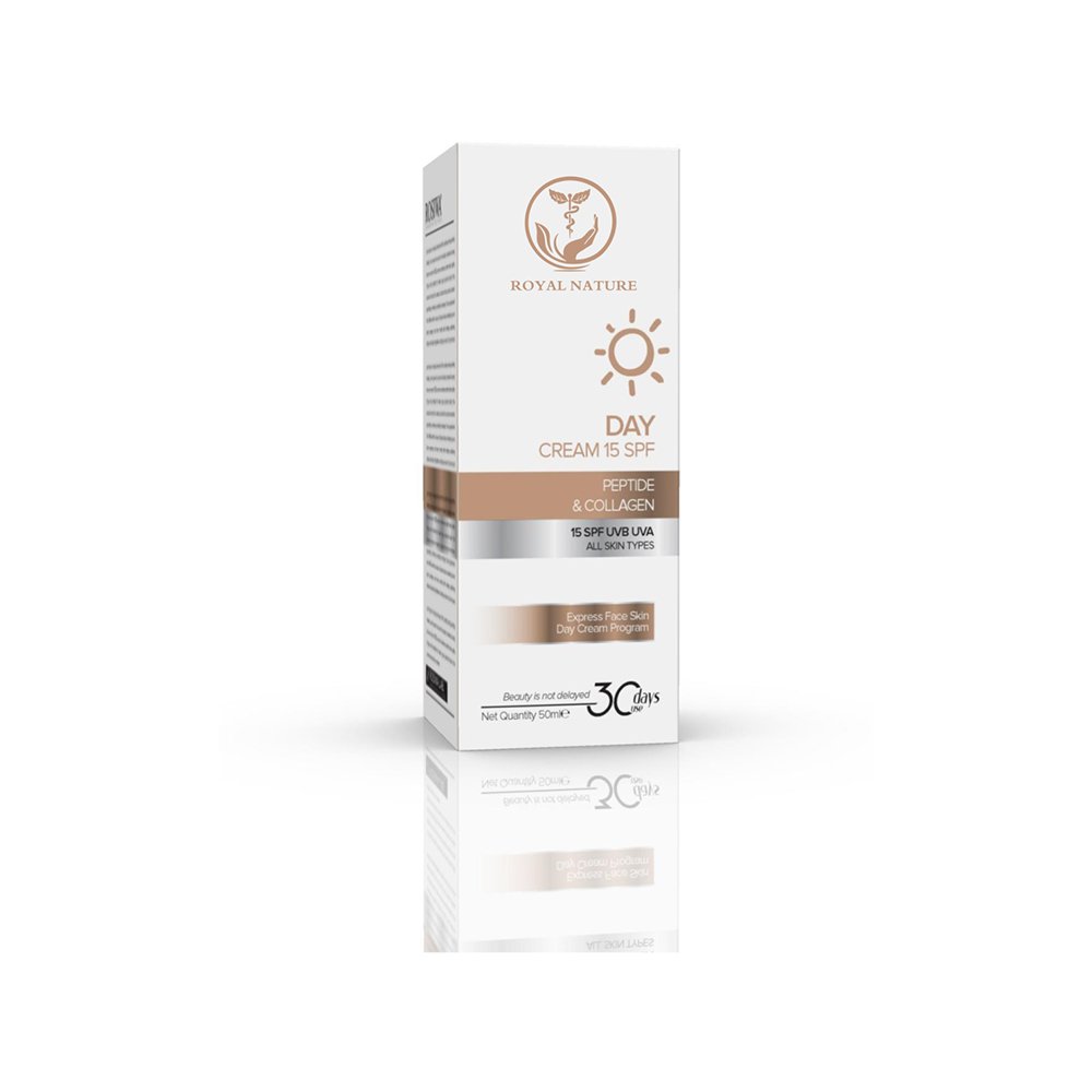 Royal Nature Gündüz Kremi SPF 15 Peptit ve Kolajen